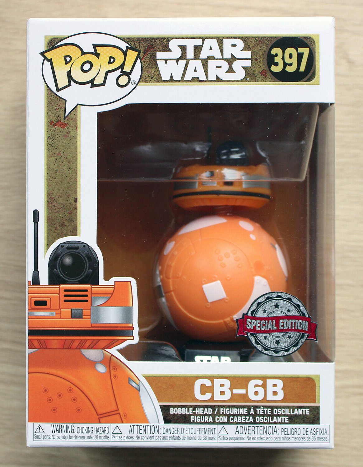 Funko Pop Star Wars CB-6B + Free Protector