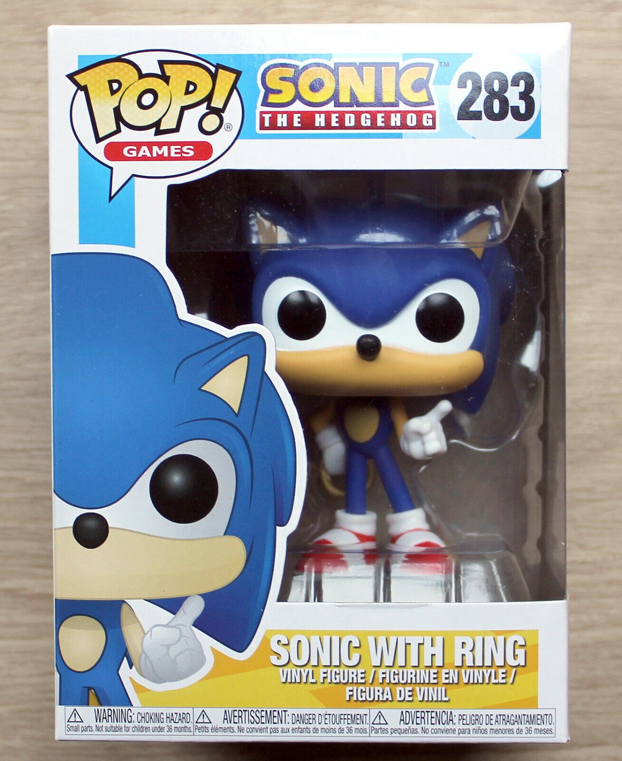 Funko Pop Games Sonic The Hedgehog Sonic With Ring + Free Protector
