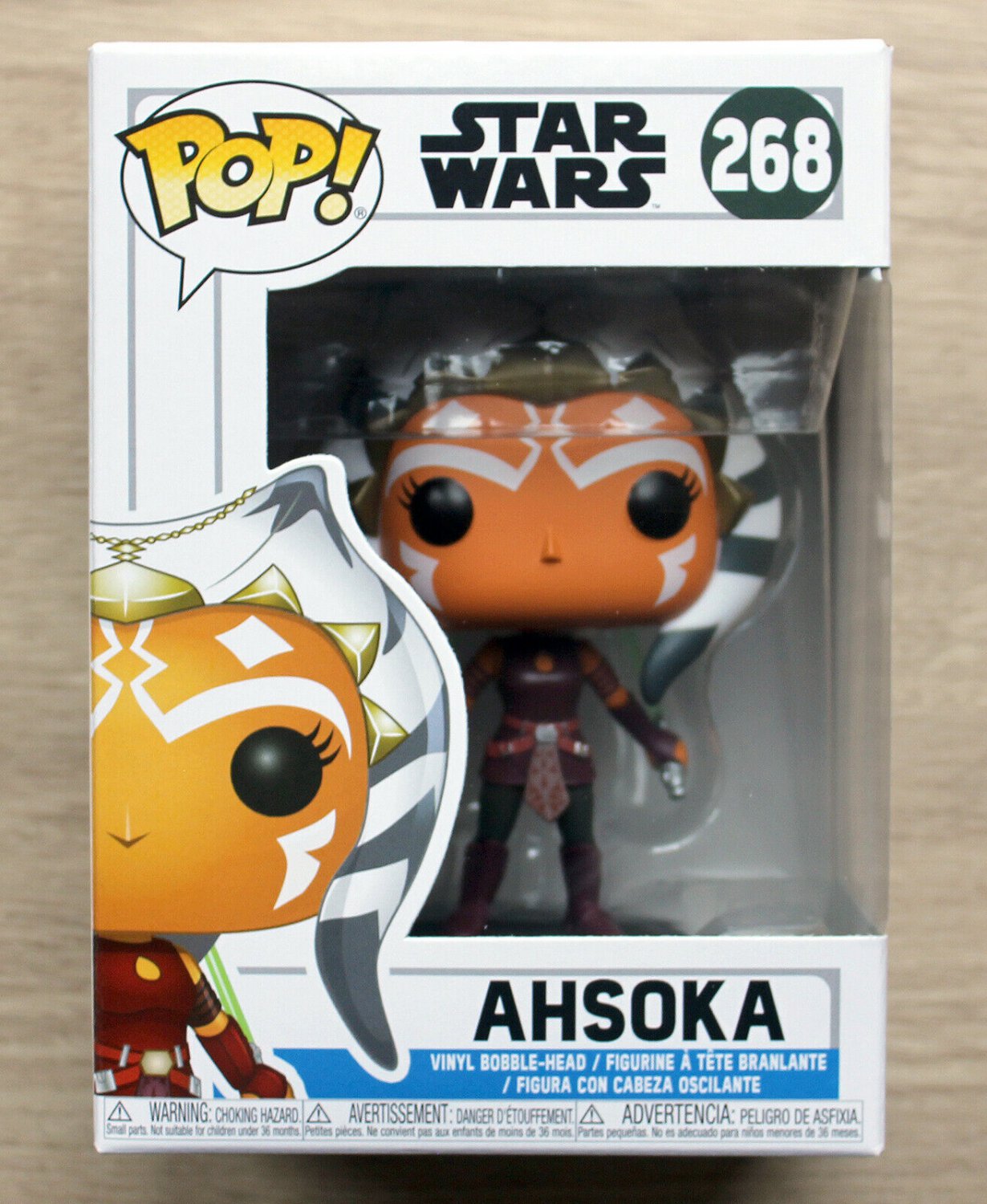 Funko Pop Star Wars Ahsoka + Free Protector