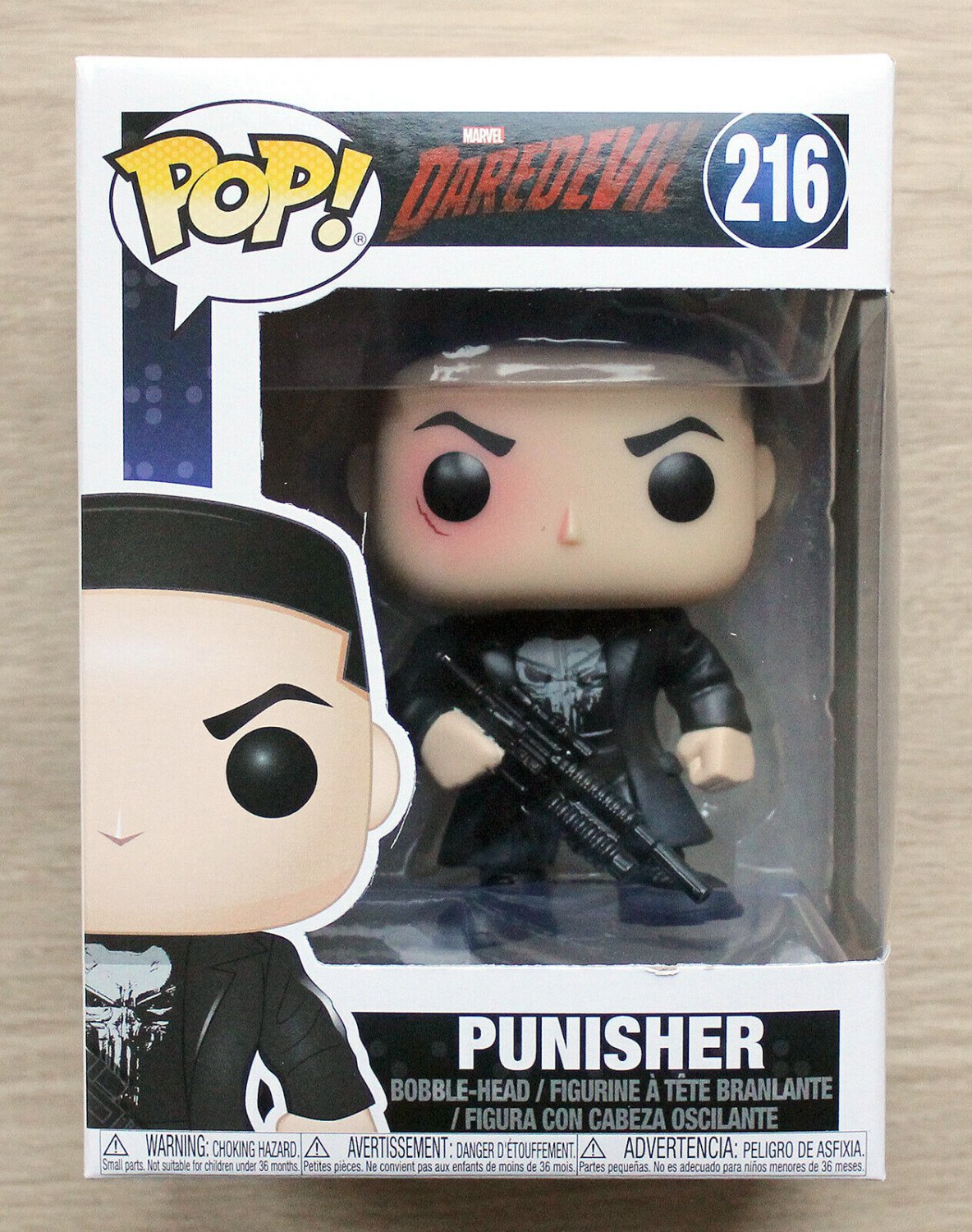 Funko Pop Marvel Daredevil Punisher + Free Protector