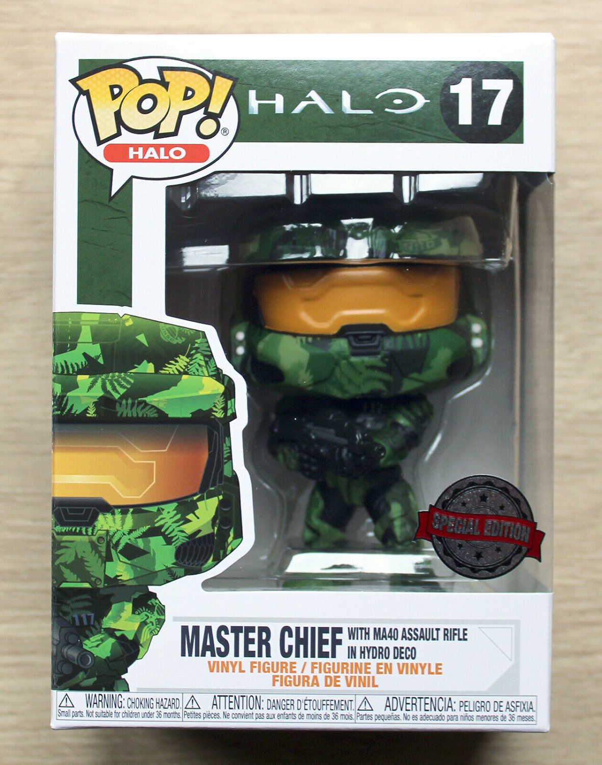 Funko Pop Games Halo Master Chief With MA40 Assault Rifle Hydro Deco + Protector
