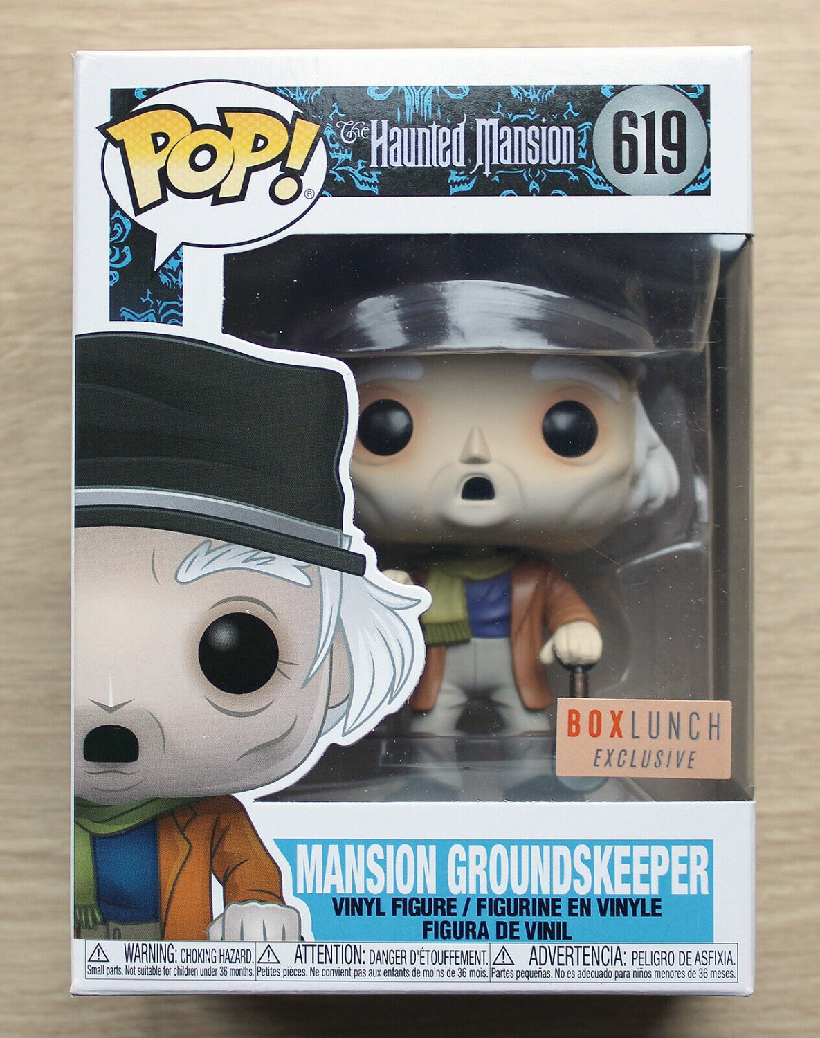 Funko Pop Disney The Haunted Mansion Groundskeeper + Free Protector