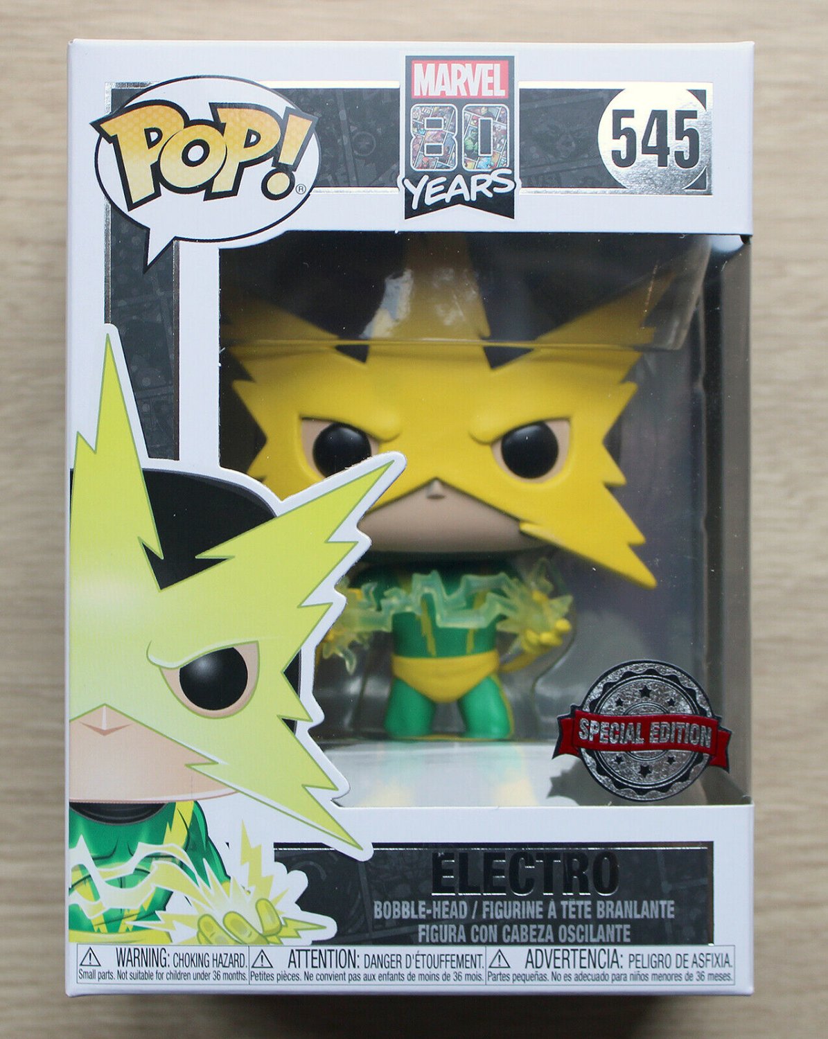 Funko Pop Marvel 80 Years Electro + Protector