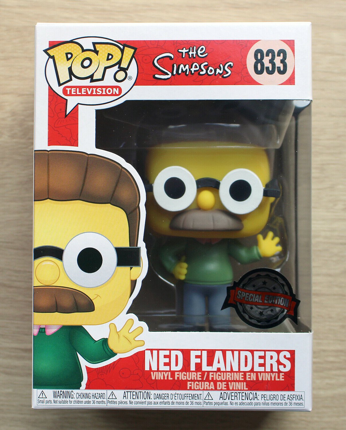 Funko Pop The Simpsons Ned Flanders + Free Protector