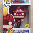Funko Pop Marvel Captain Marvel Masked Flying GITD + Free Protector