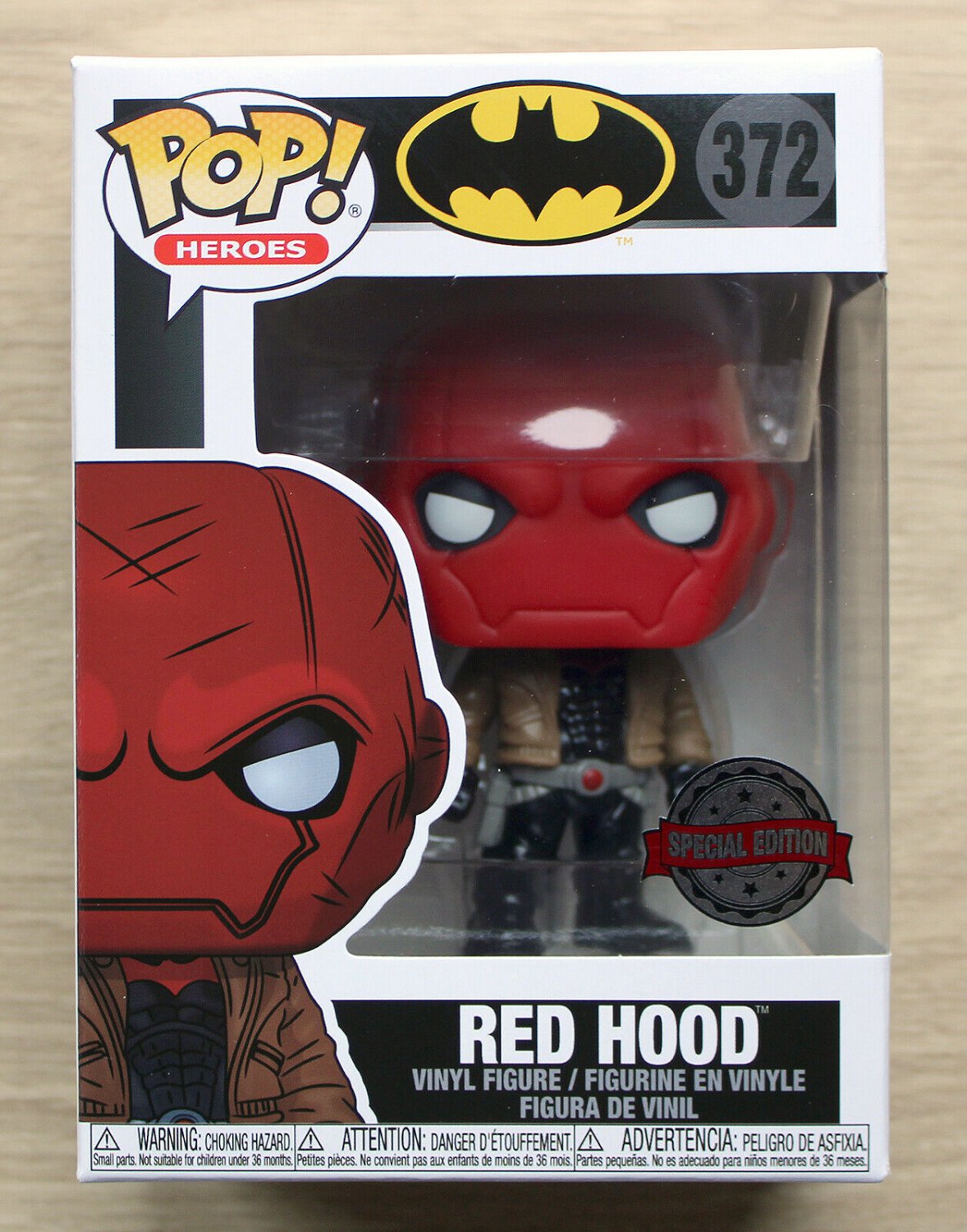 Funko Pop DC Heroes Red Hood + Free Protector