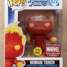 Funko Pop Marvel Fantastic Four Human Torch GITD MCC + Free Protector