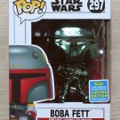 Funko Pop Star Wars Boba Fett Green Chrome SDCC + Free Protector