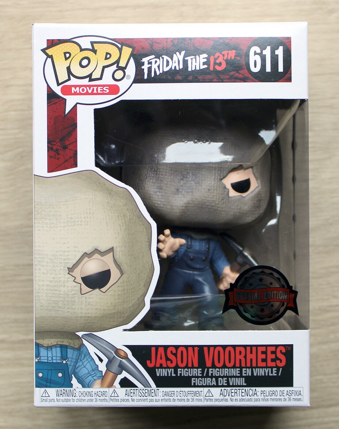 Funko Pop Friday The 13th Jason Voorhees Bag Mask + Free Protector