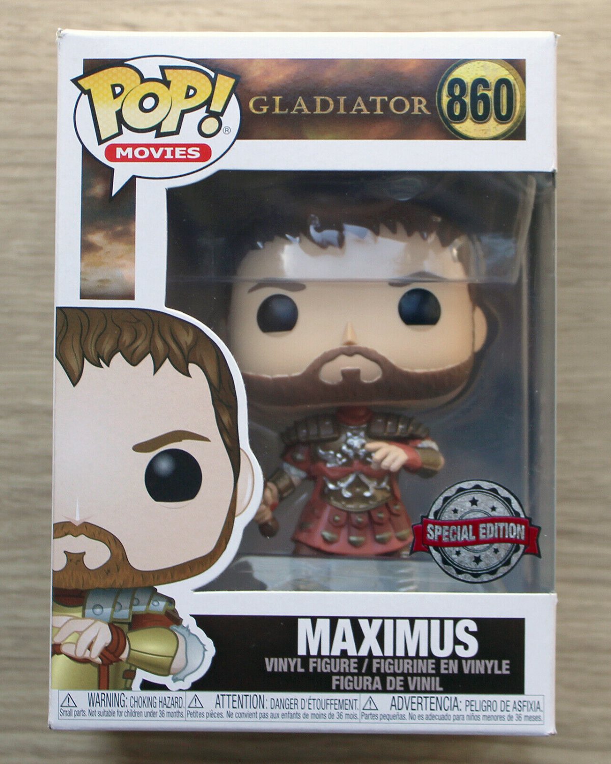 Funko Pop Gladiator Maximus Armour + Free Protector