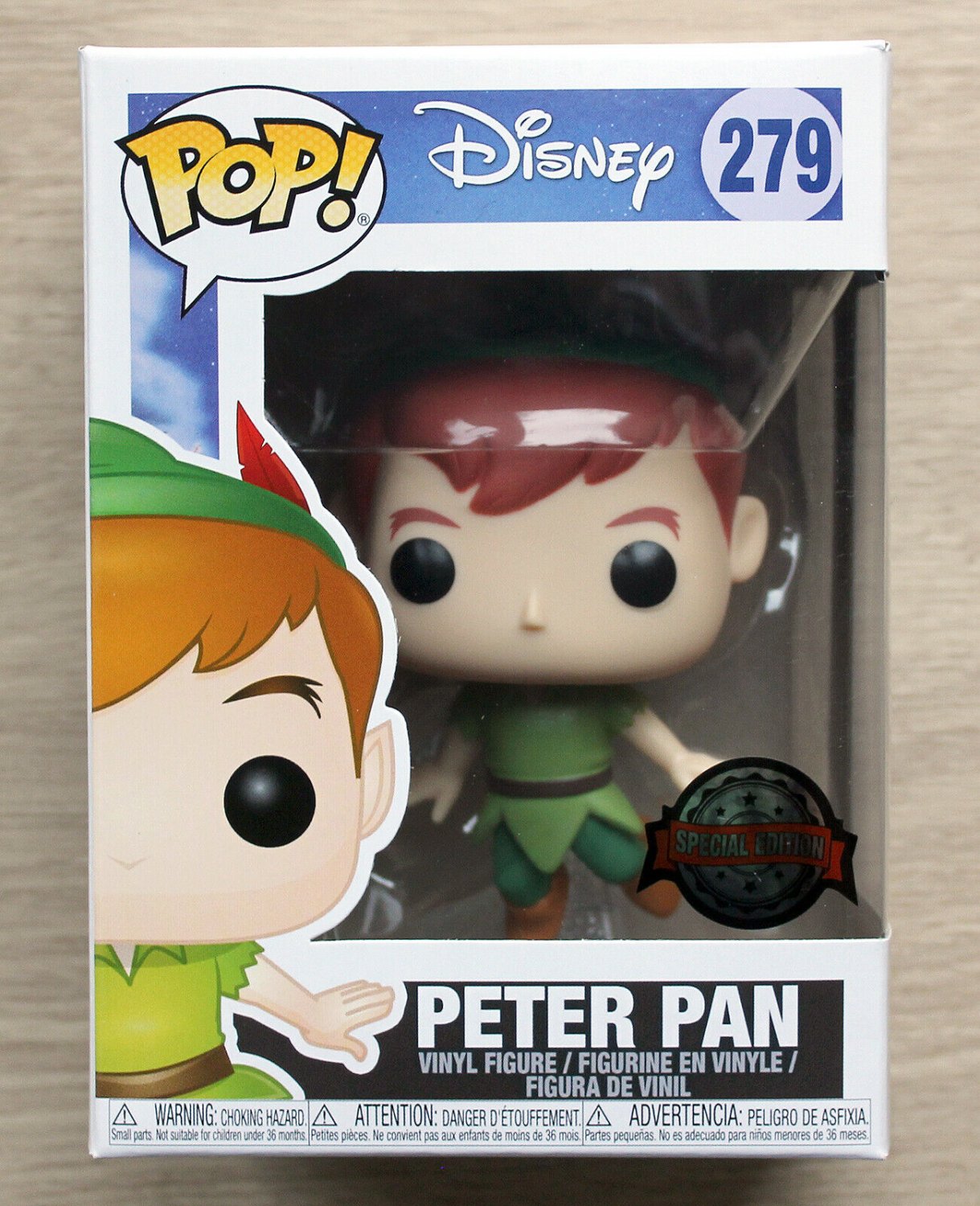 Funko Pop Disney Peter Pan Flying + Free Protector