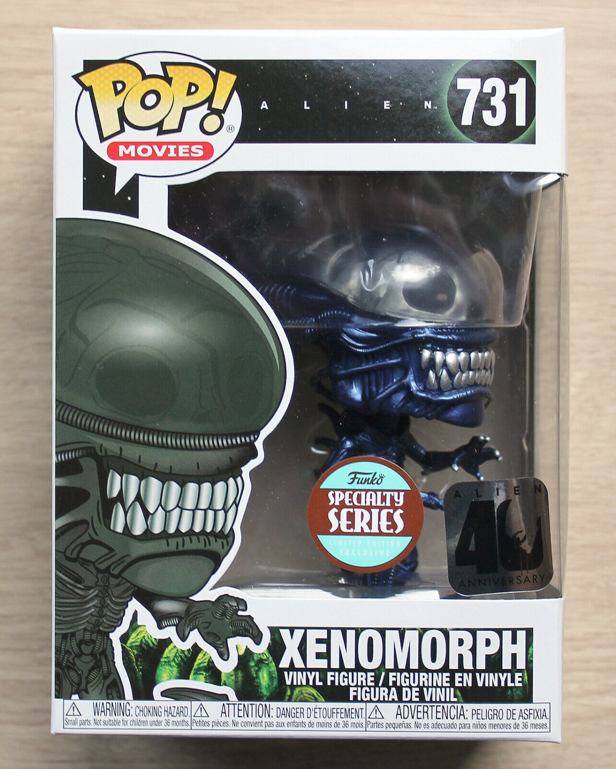 Funko Pop Alien Xenomorph Metallic + Free Protector