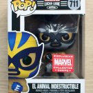 Funko Pop Marvel Lucha Libre El Animal Indestructible Grey Suit + Free Protector