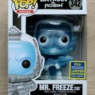 Funko Pop DC Heroes Batman & Robin Mr Freeze Glitter SDCC + Protector