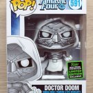 Funko Pop Marvel Fantastic Four Doctor Doom White ECCC + Free Protector