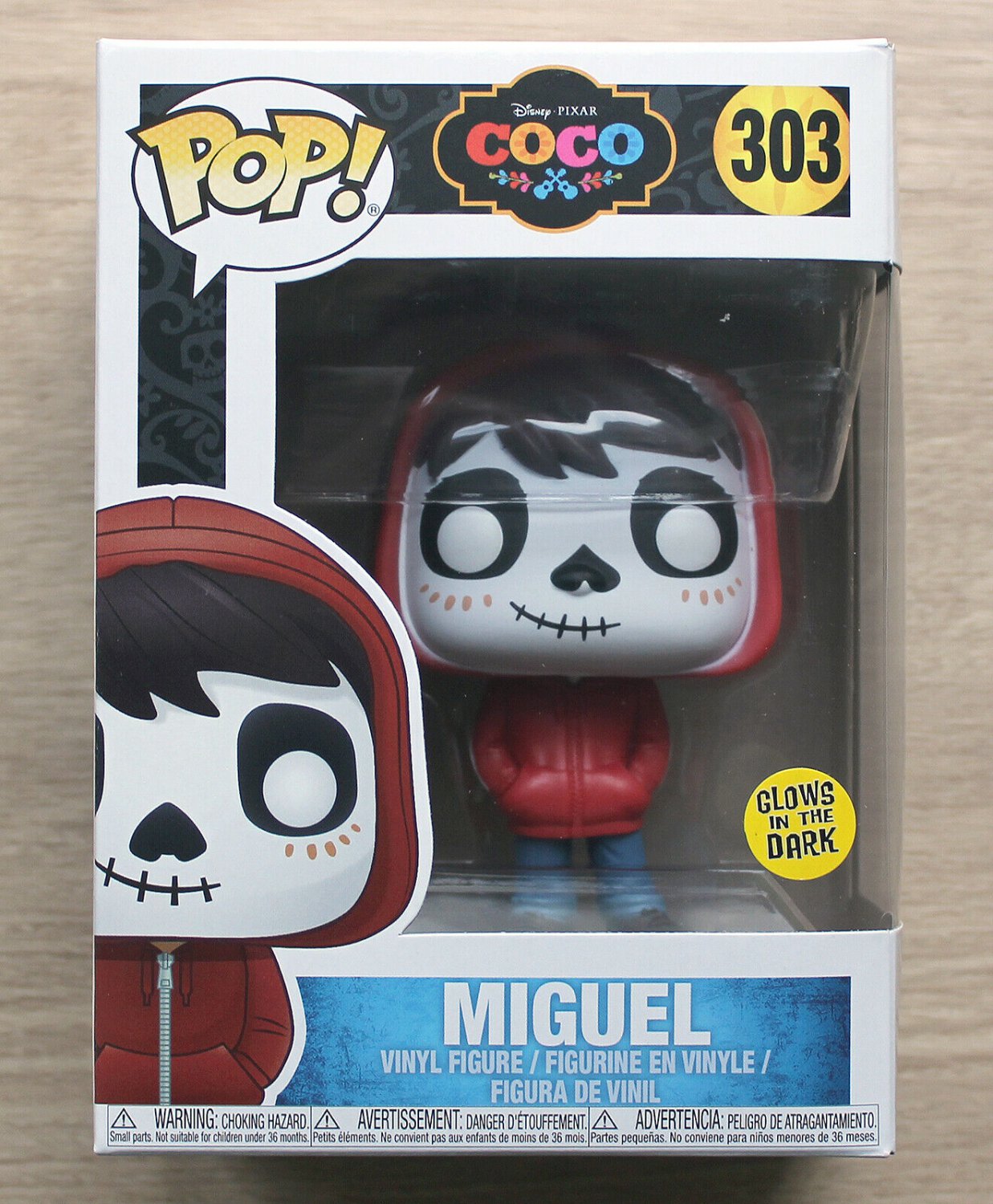 Funko Pop Disney Coco Miguel GITD + Free Protector