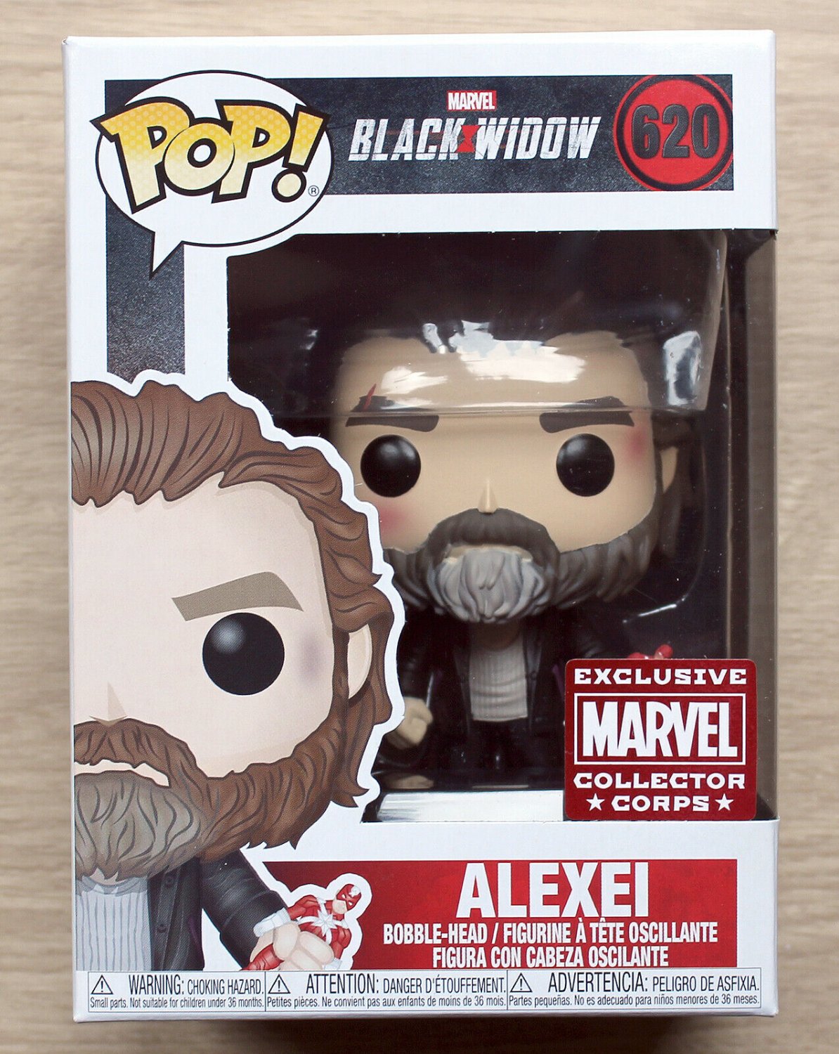 Funko Pop Marvel Black Widow Alexei MCC + Free Protector