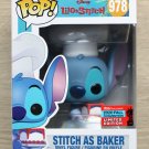 Funko Pop Disney Lilo & Stitch - Stitch As Baker NYCC + Free Protector