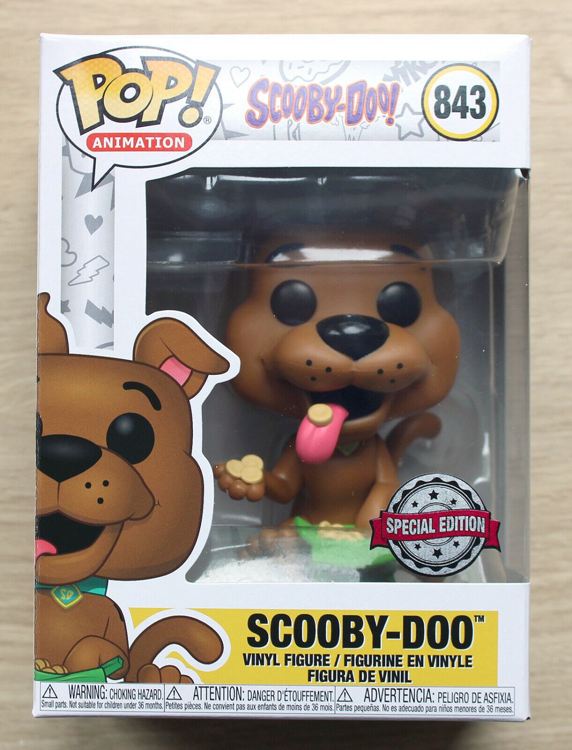 Funko Pop Scooby Doo With Snacks + Free Protector