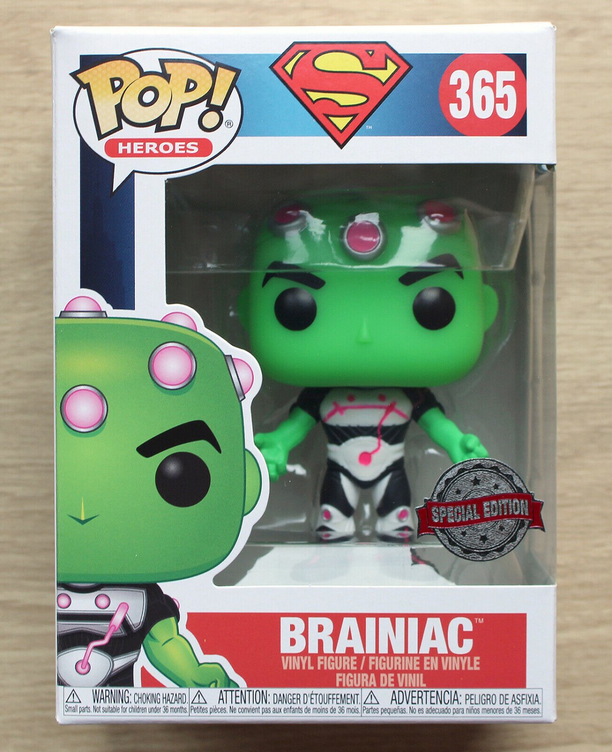 Funko Pop DC Heroes Brainiac + Free Protector