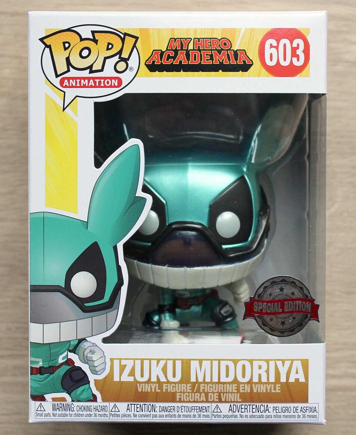 Funko Pop My Hero Academia Izuku Midoriya Metallic + Free Protector