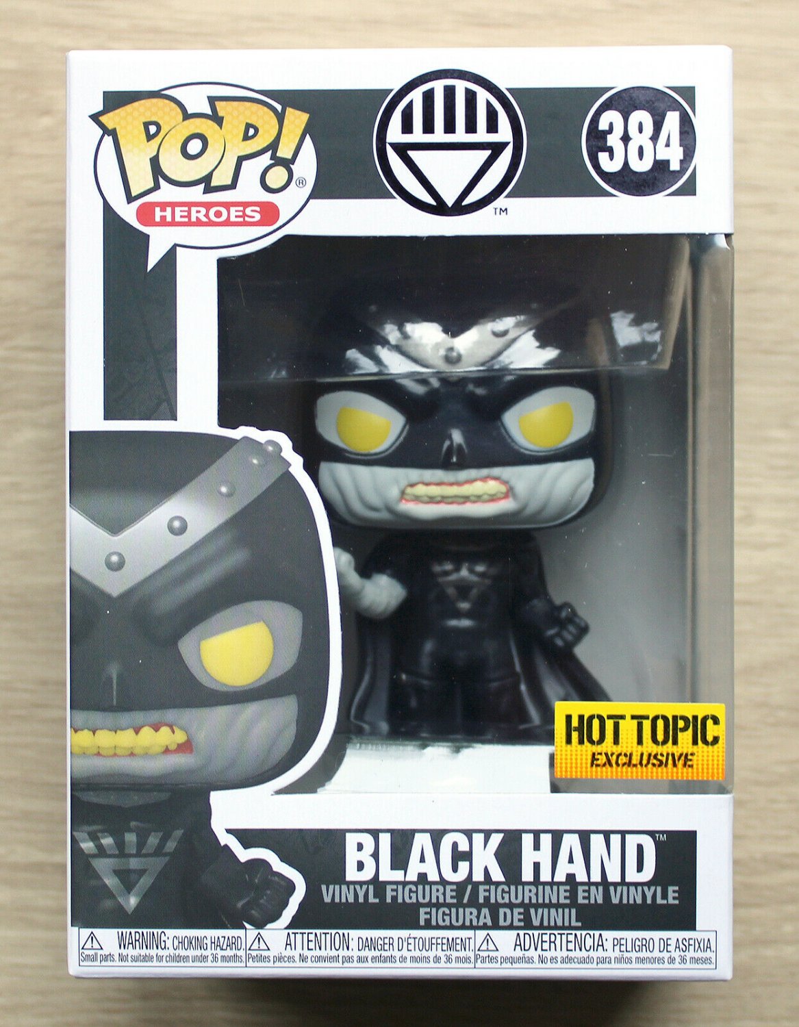 Funko Pop DC Heroes Green Lantern Black Hand + Free Protector