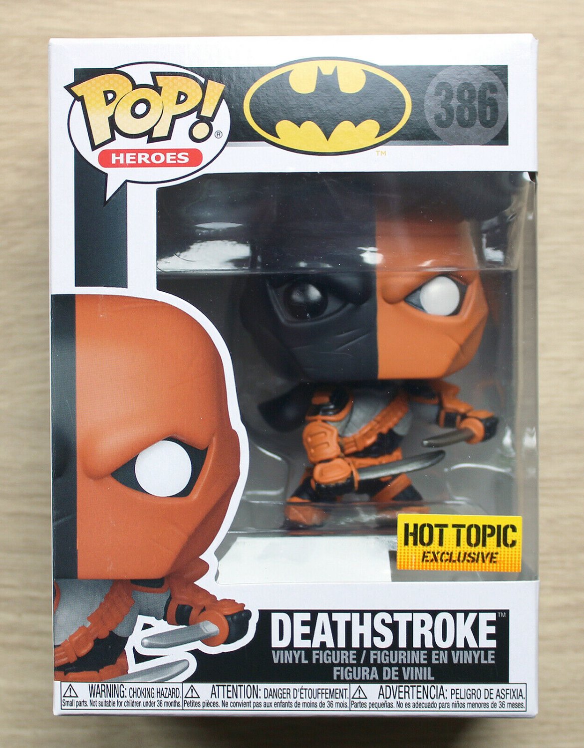 Funko Pop DC Heroes Deathstroke + Free Protector