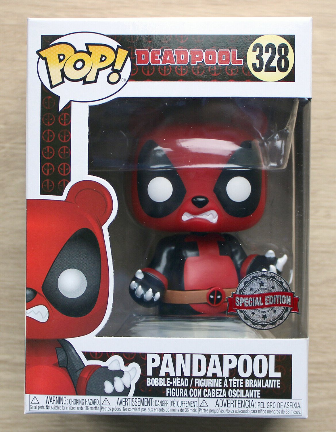 Funko Pop Marvel Deadpool Pandapool + Free Protector