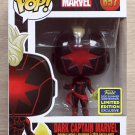 Funko Pop Marvel Dark Captain Marvel SDCC + Free Protector