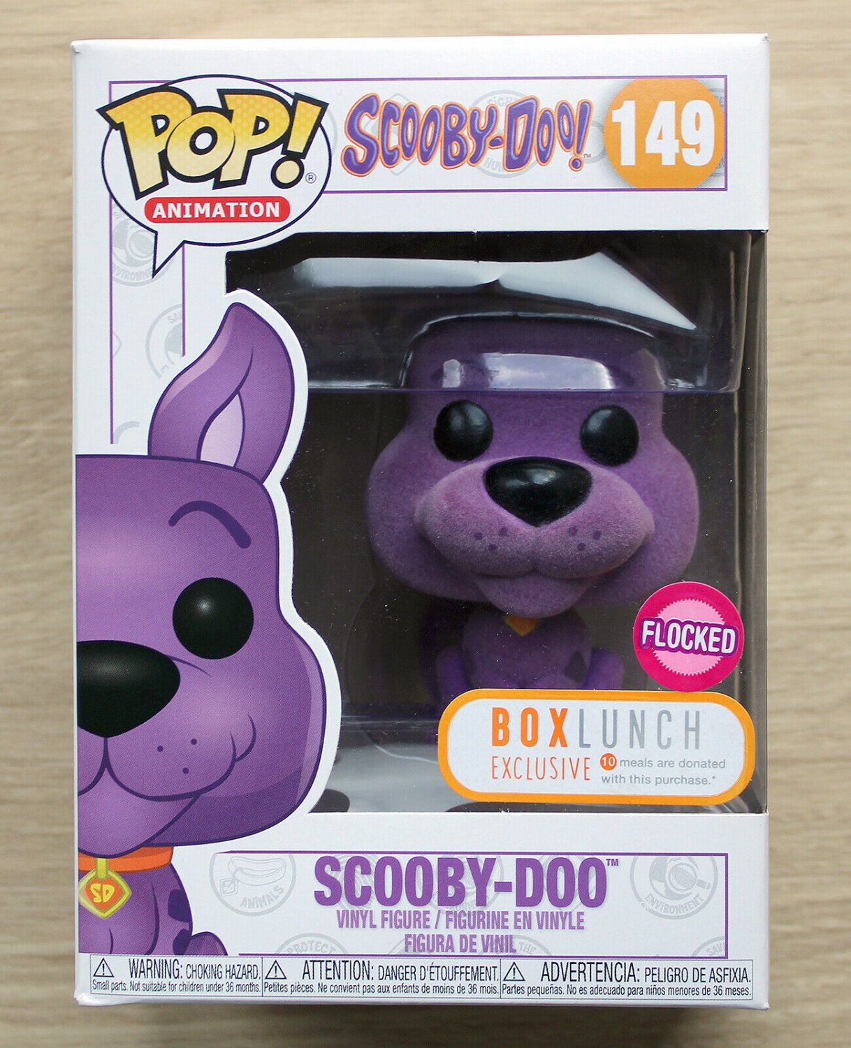 Funko Pop Scooby Doo - Scooby Doo Purple Flocked + Free Protector