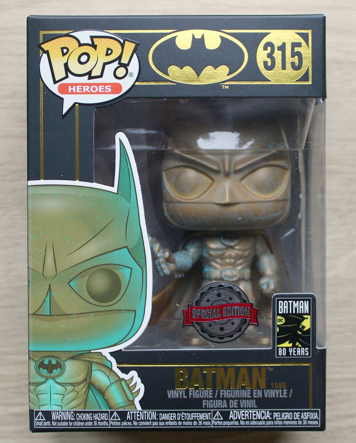 Funko Pop DC Heroes Batman Patina + Protector