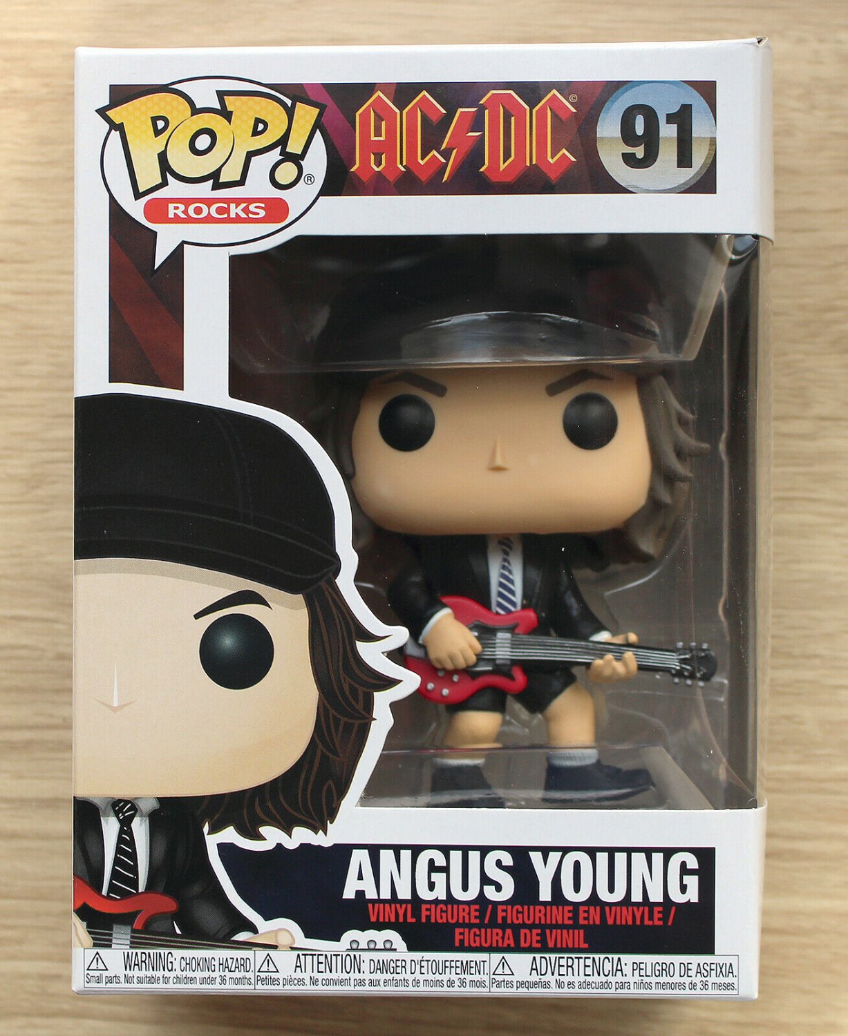 Funko Pop Rocks ACDC Angus Young + Free Protector