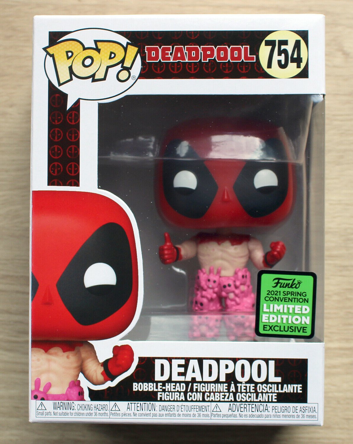 Funko Pop Marvel Deadpool Teddy Bear Pants ECCC + Free Protector