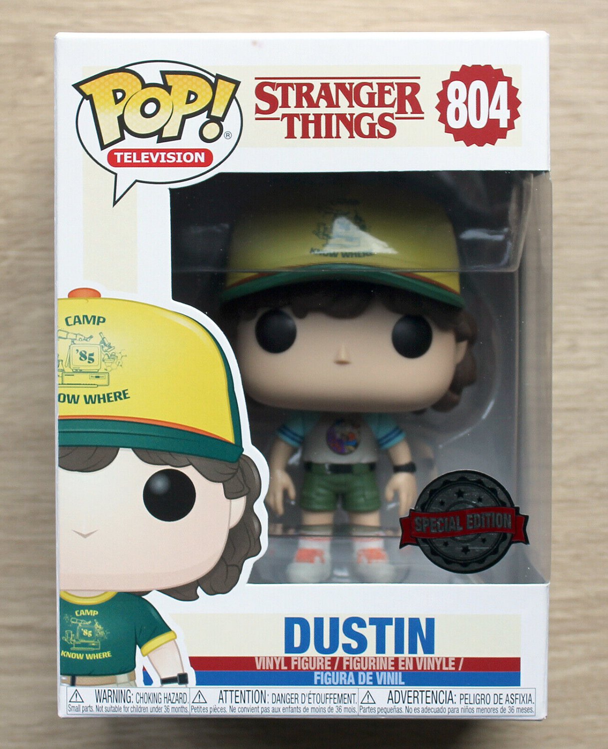 Funko Pop Stranger Things Dustin Arcade Tee + Protector