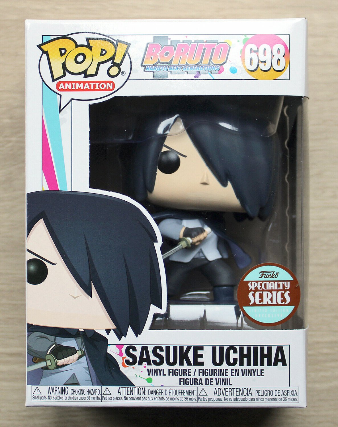 Funko Pop Boruto Naruto Next Generations Sasuke Uchiha + Free Protector