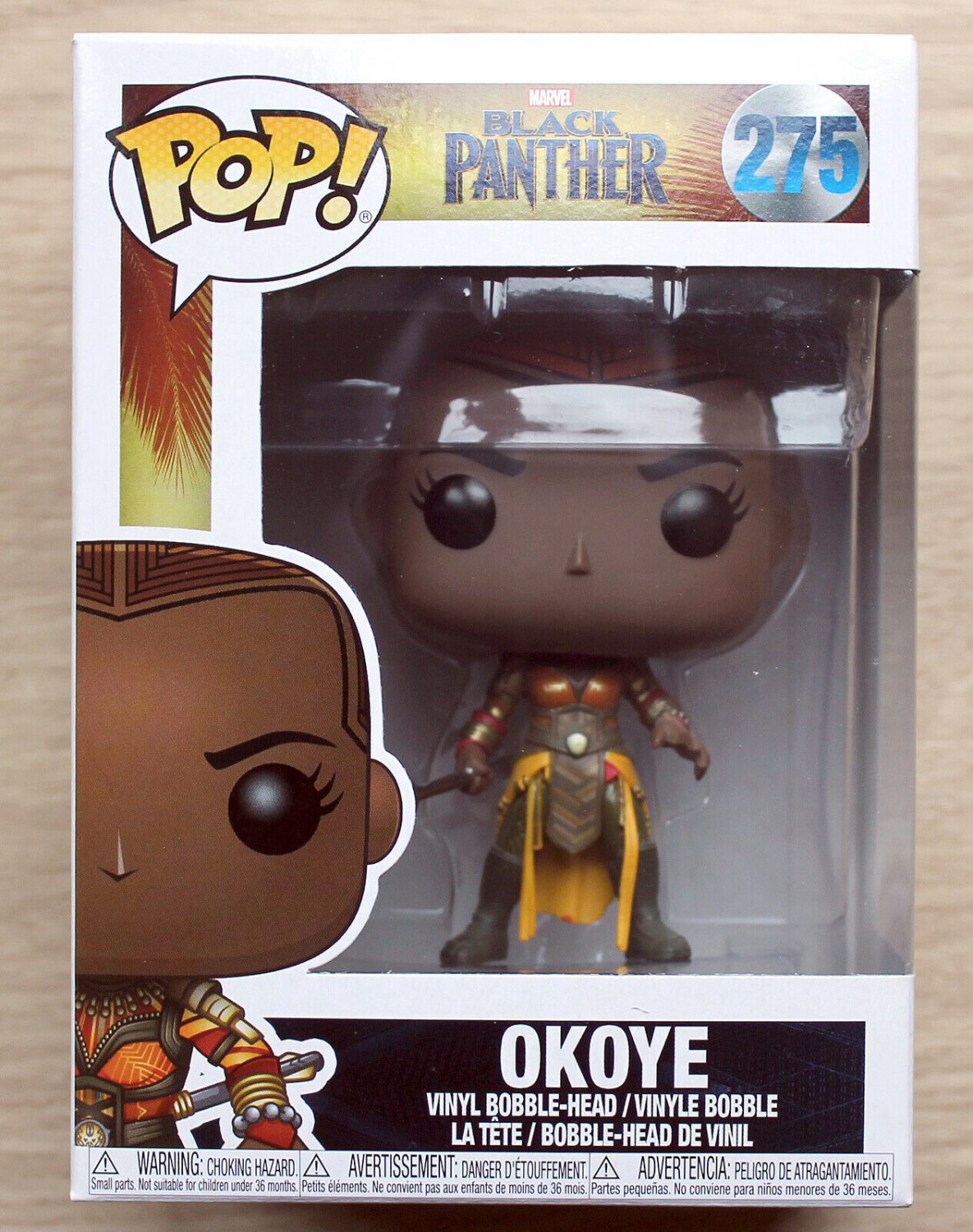 Funko Pop Marvel Black Panther Okoye + Free Protector