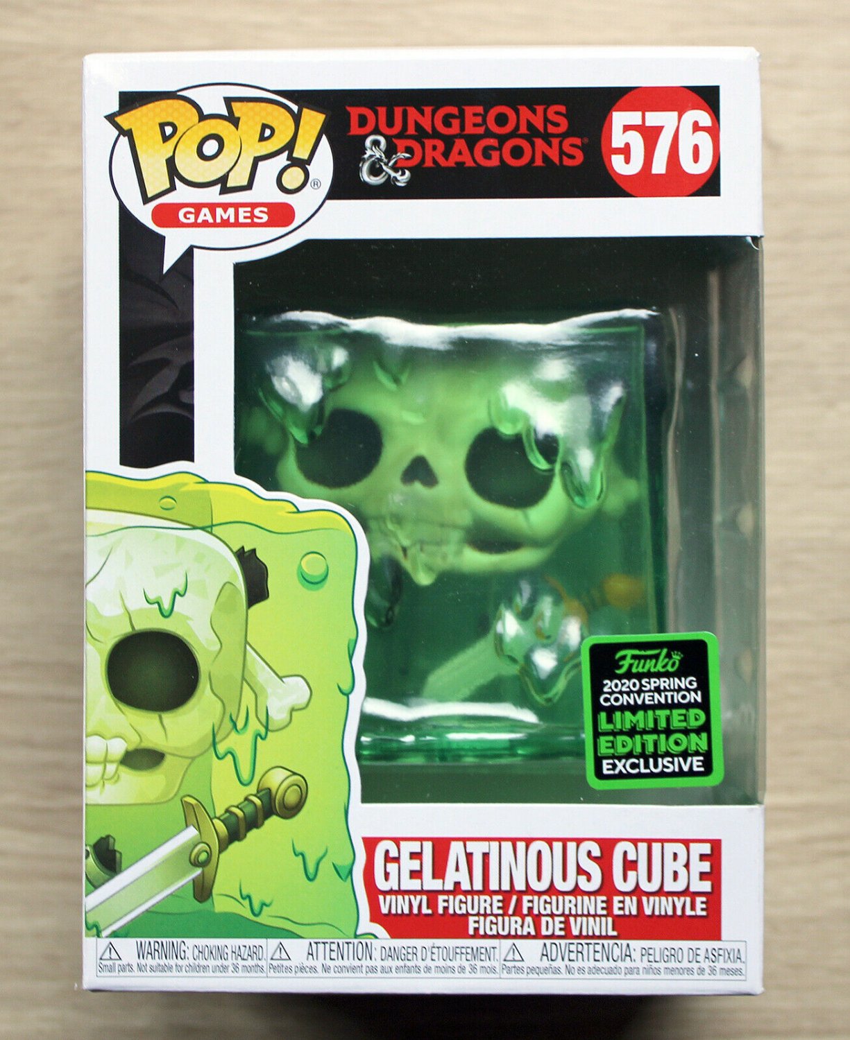 Funko Pop Games Dungeons & Dragons Gelatinous Cube ECCC + Free Protector