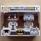 Funko Pop DC Heroes Zebra & Bullseye Batman 2 Pack + Free 2 Pack Protector