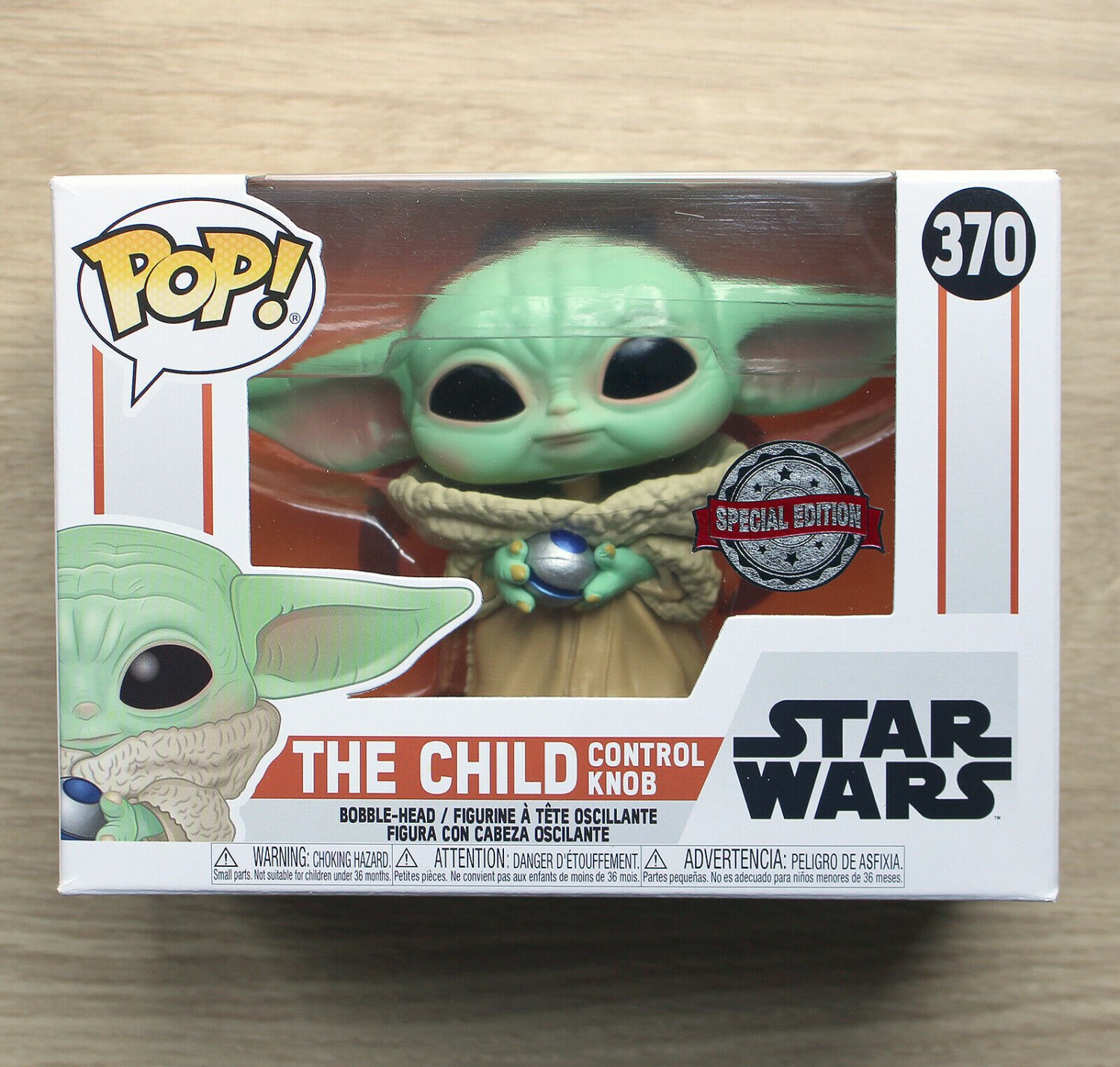 Funko Pop Star Wars The Child With Control Knob + Free Protector