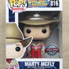 Funko Pop Back To The Future Marty McFly Cowboy + Free Protector