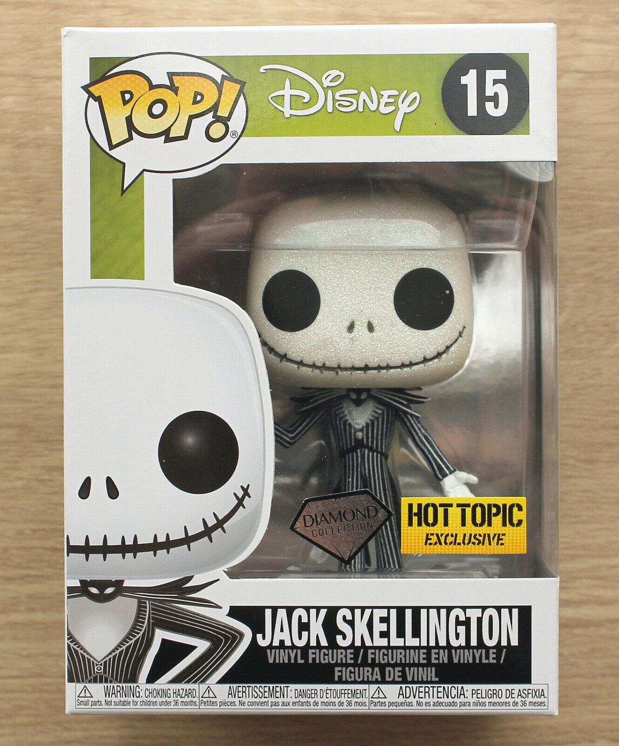 Funko Pop Disney NBC Jack Skellington Diamond Glitter + Free Protector