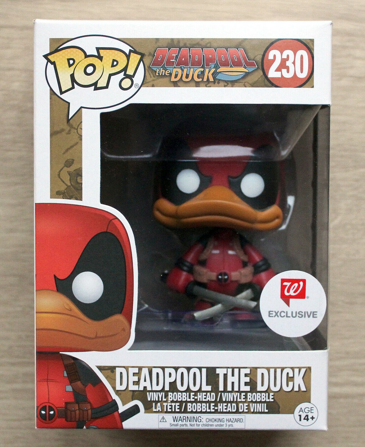 Funko Pop Marvel Deadpool The Duck Walgreens + Free Protector