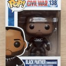 Funko Pop Marvel Civil War Black Panther Unmasked (Box Damage) + Protector