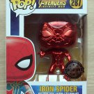 Funko Pop Marvel Avengers Infinity War Iron Spider Red Chrome + Free Protector