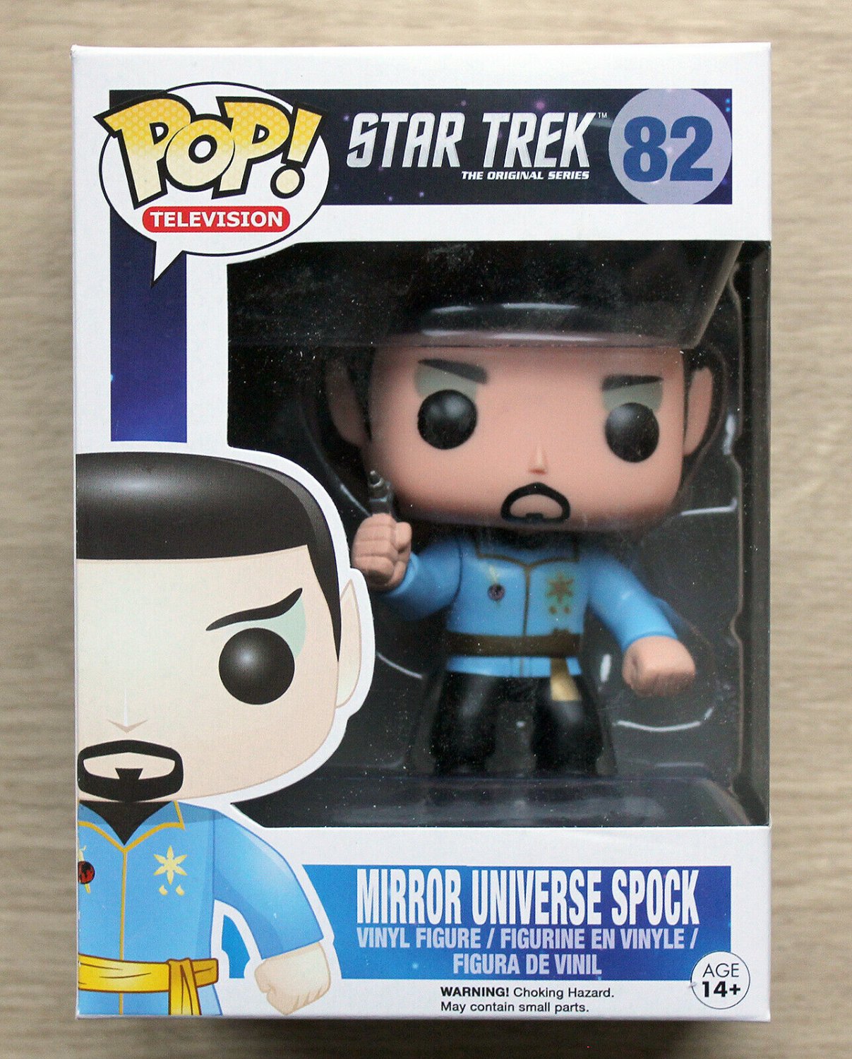 Funko Pop Star Trek Mirror Universe Spock + Free Protector