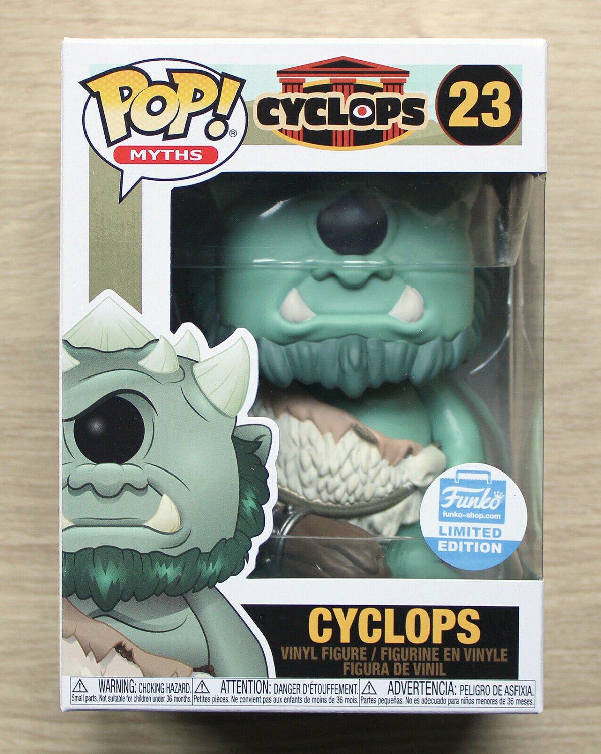 Funko Pop Myths Cyclops + Free Protector