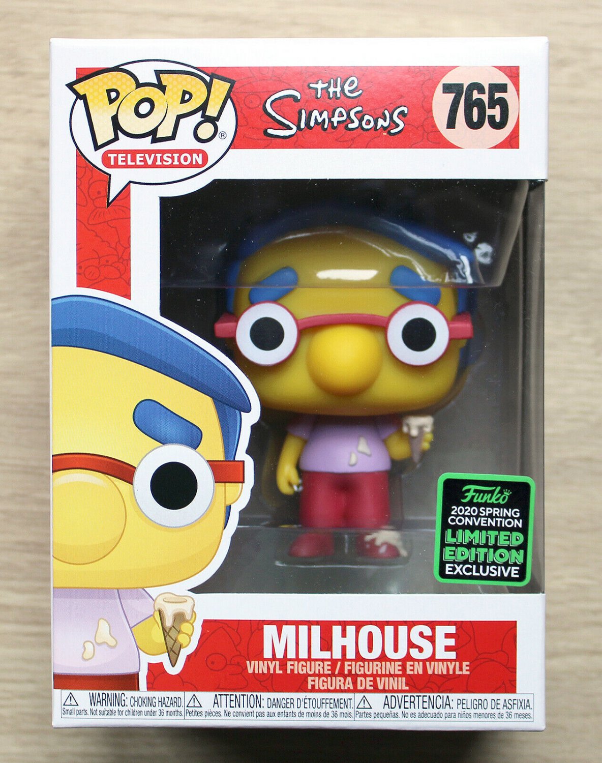 Funko Pop The Simpsons Milhouse ECCC + Free Protector
