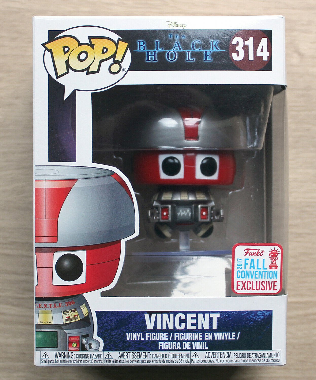 Funko Pop Disney The Black Hole Vincent + Free Protector