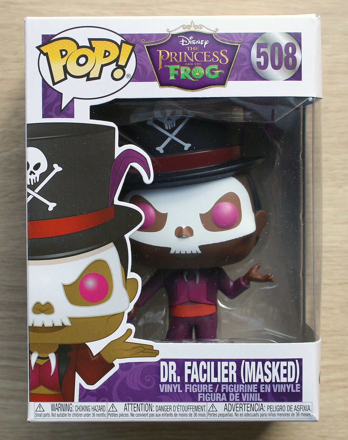 Funko Pop Disney The Princess & The Frog Dr Facilier Masked + Free Protector