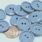12 Dusty Cream Pale Beige Semi-translucent Plastic Buttons 11/16" 18mm # 7167